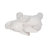 White Modern Neutral 7" Ceramic Angel Elephant Figurine - 8" x 4" x 6"
