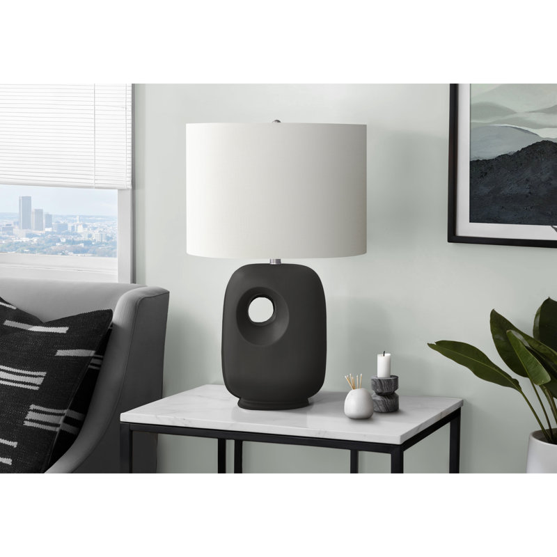 Lampe de table contemporaine et moderne, Noir