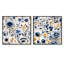 Hardman - Ensemble de 2 collages carrés botaniques abstraits-101853597-101853596