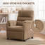Fauteuil inclinable manuel moderne en tissu-1666380684