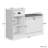  Shoe Storage Bench, Modern Wooden Shoe Cabinet With Flip Drawer And Adjustable Shelf,Off-White-558227971