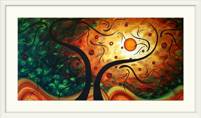 «Anjila Whistler» par Megan Duncanson - impression, H 20 po x l 32 po x P 1 po, Cadre blanc