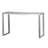 Pangea Home Jaylen Clark Console Table – Modern Entryway & Living Room Console in Brushed Steel