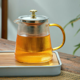 1000ml Heat Resistant Glass Tea Pot,Glass Teapot with Infuser Tea Leaf  Herbal Coffee pot tea set Practical Bottle Flower TeaCup