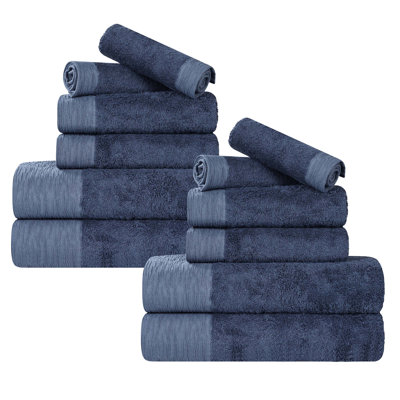 Ensemble de serviettes en rayonne de bambou et en coton mélangé hypoallergénique
