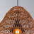 16-Inch 1-Light Outdoor Wicker Pendant-2064047598
