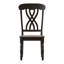 Chaise d'appoint en bois massif à dossier en lattes Alyssha-770959563