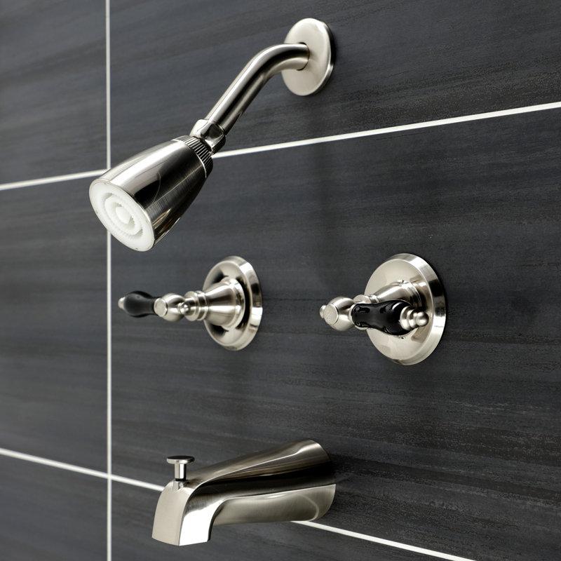 Robinet de baignoire et douche Duchess, Nickel brossé