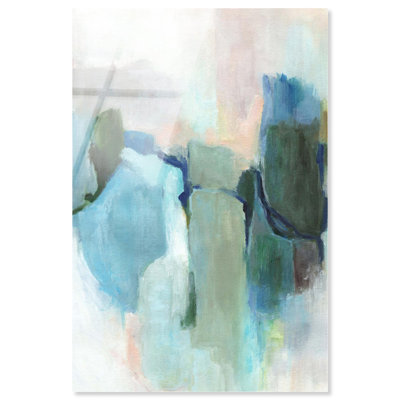 Invisible Lines I Acrylic Print Blue Wall Decor by Art Remedy, Ready to Hang, 10 x 15