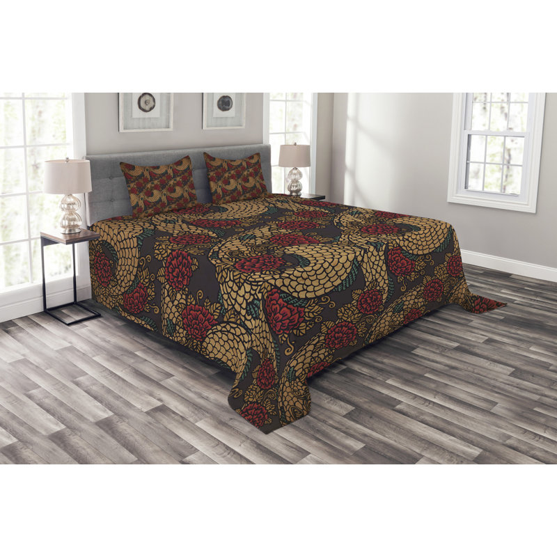 East Bedspread Set with Shams, 220 x 264 cm