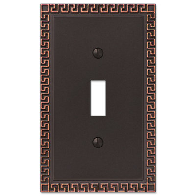 Greek No Subject 1 - Gang Toggle Light Switch Standard Wall Plate