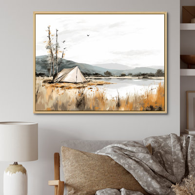 " Camping By The Lake Scenery "