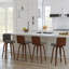 Aluin Mid-century Modern Swivel Counter or Bar Height Bar Stool in Faux Leather and Wood-512247215-512247201-512247213