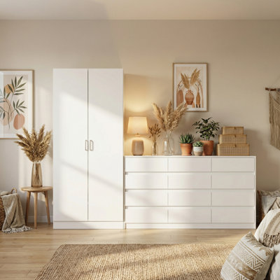 2-Piece Bedroom Set - Armoire + Dresser