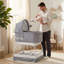 Sweetli Nurture Bassinet - Denim Melange-61771769
