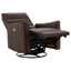 Fauteuil inclinable électrique pivotant en cuir véritable Gabi (ensemble de 2)-121435809