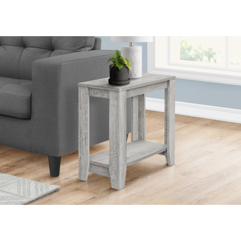 Table de chevet élégante, table de chevet, table d'appoint transitionnelle, table de bout avec tablette de rangement ouverte