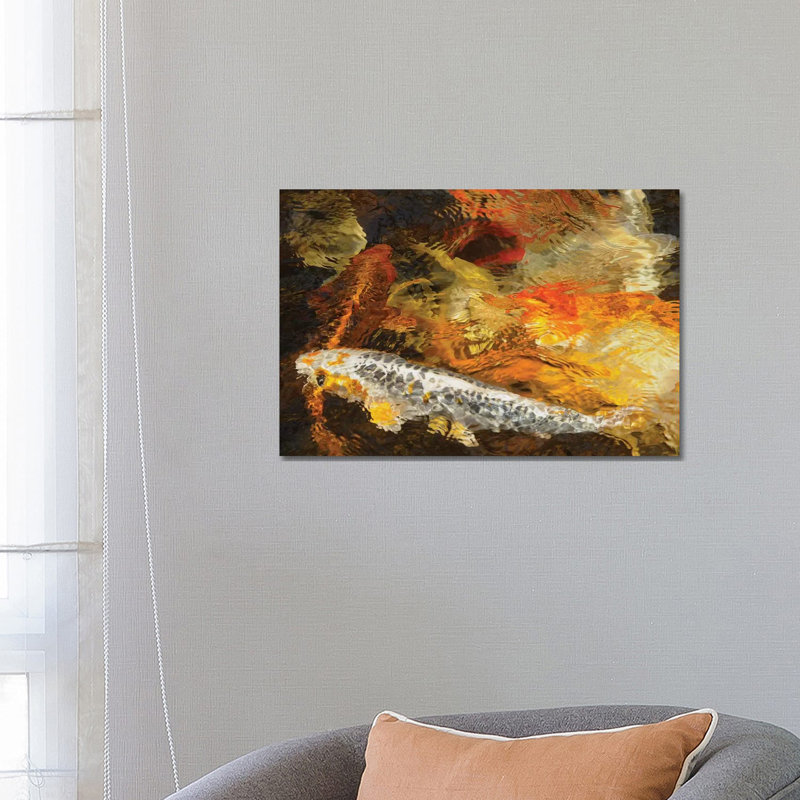 Koi Colours - Abstract by Brian Wolf - Wrapped Canvas Print