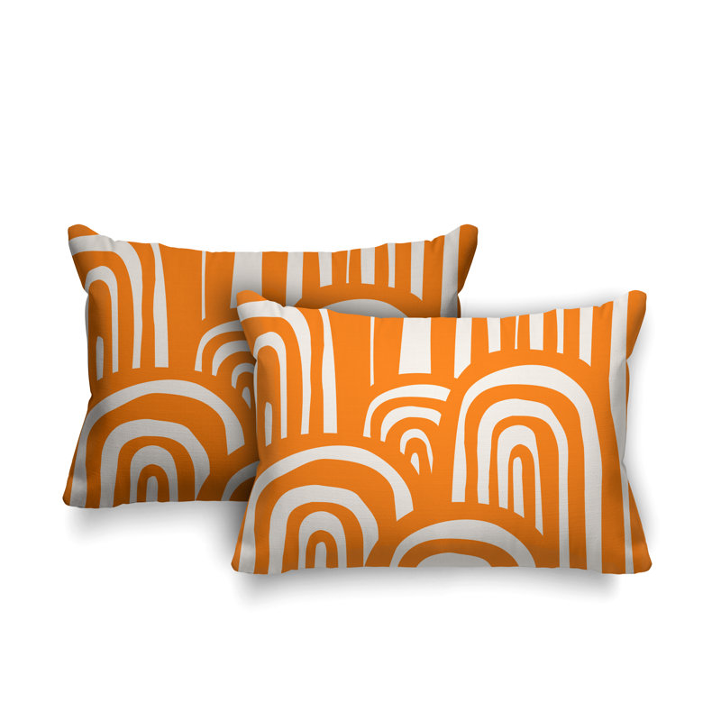  Coussin décoratif intérieur / extérieur sans ajout décoratif, Orange