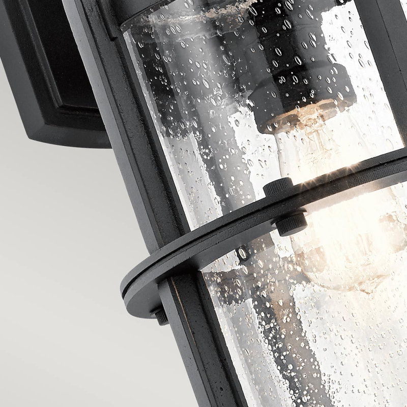 Lakemont Black Outdoor Wall Lantern, 44.4cm H x 22.8cm W x 26cm D