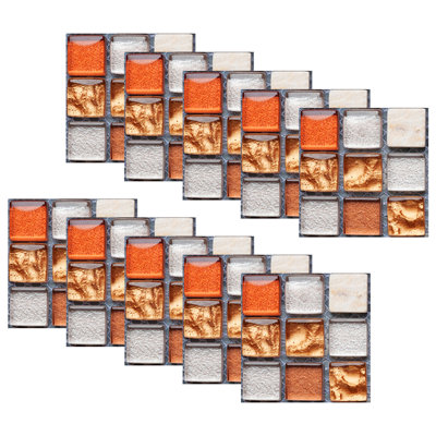 Autocollants muraux auto-adhésifs à carreaux de cristal