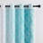Ombre Blackout Curtains 4 Pcs Set Mix & Matched  - 2 Pcs Leaf Sheer Lace & 2 Pcs Ombre Blackout Room Darkening Window Curtains for Bed Room Living Room 84 Inch Long Grommet Thermal Insulated Sunlight Blocking Noise Reducing  Turquoise Color-447374050-447374055