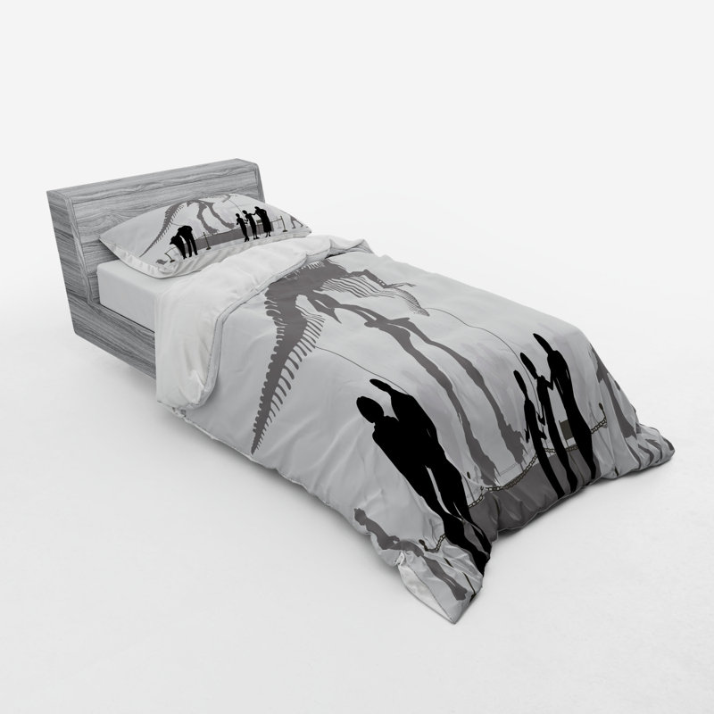 Ensemble de housse de couette dinosaur, Housse de couette simple + 2 pièces supplémentai