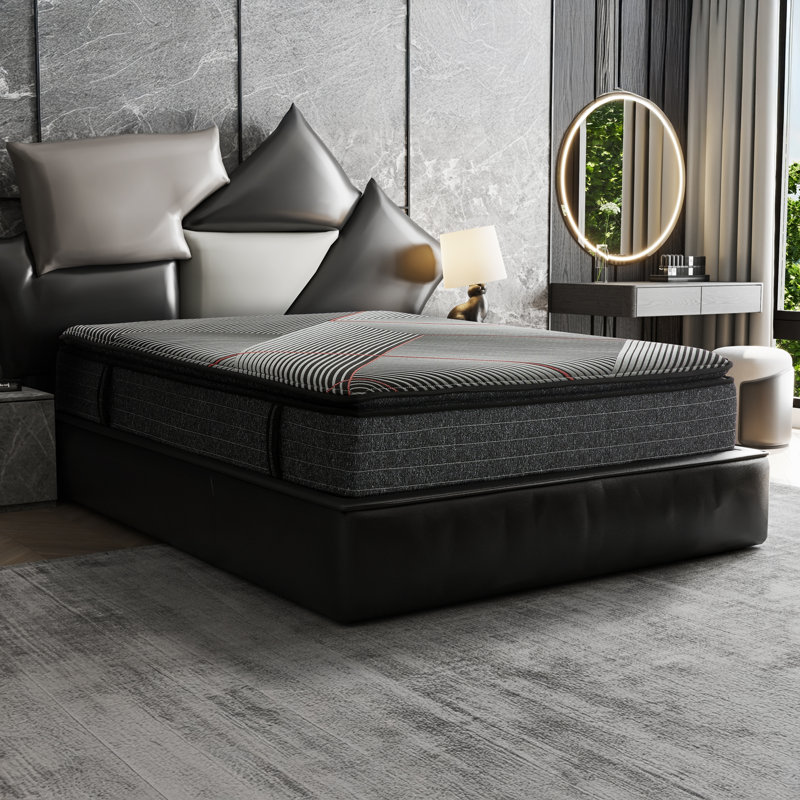 13 Inch Gel Memory Foam Queen Size Hybrid Mattress with Pocket Coils, Cooling & Edge Support, 13", Queen