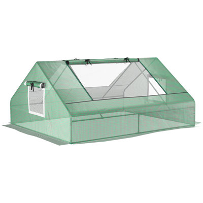 Outdoor Plant Greenhouse 71"x55"x32", - Cover, Ground Stakes For Stability, Enhance Growth Potential 71"x55"x32" Tent, Provide Shelter Plants, Mesh Windows Air Flow, Harsh Weather Influences