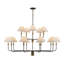 Kingsley - lustre - noir avec accent en laiton brossé - abat-jour en tissu-1286984545-1286984546
