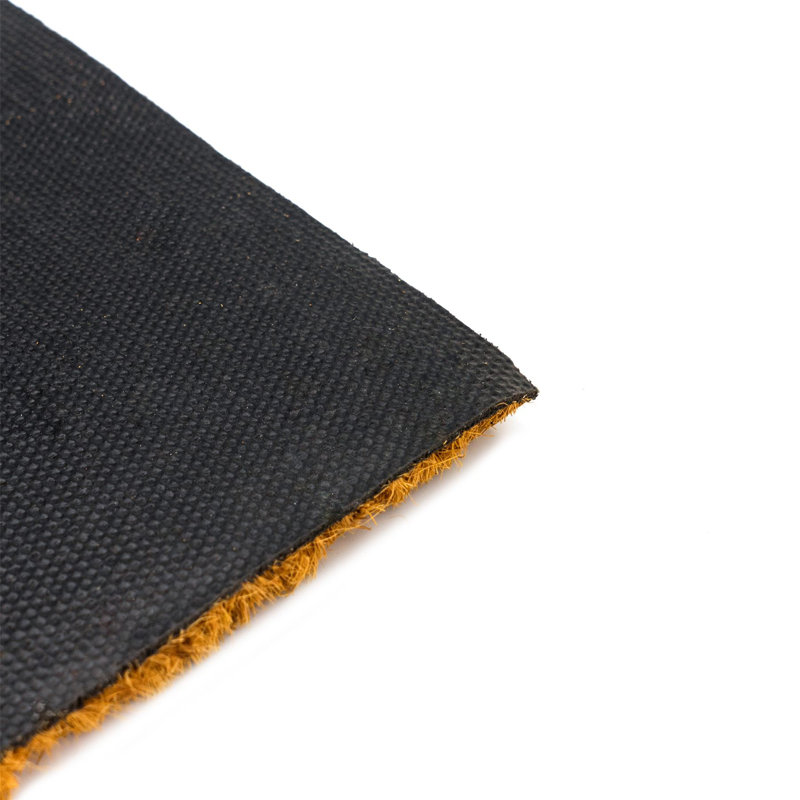 Nicola Spring - Coir Door Mat, Set of 2, Black, 1.6cm H x 60cm L x 40cm W