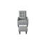 Chaise de salon grise avec fauteuil inclinable et coussins confortables en tissu doux