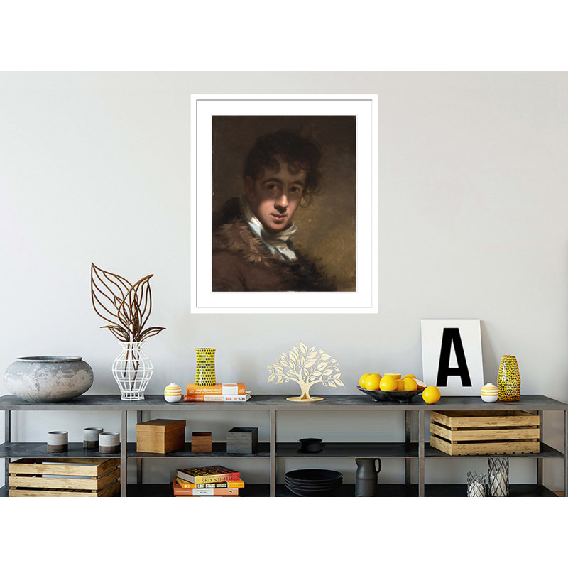 Autoportrait par Thomas Sully, impression giclée sur cadre, H 39,32 po x l 33,5 po