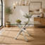 Table rectangulaire moderne en verre trempé de 120 cm (47,24 po)-270068266