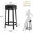 Modern Swivel Bar Stools, 24'' Counter Height Backless Round PU Leather Seats-923629141
