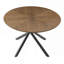 Table basse 53,14 po en MDF et table de bout avec base en métal, facile à assembler-1897501301