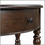 Console en demi-lune avec tiroir et tablette Farmhouse - Table d'appoint rustique, table de canapé pour le vestibule, le salon, le couloir et le vestibule (espresso)-130085215-130085219-130085222