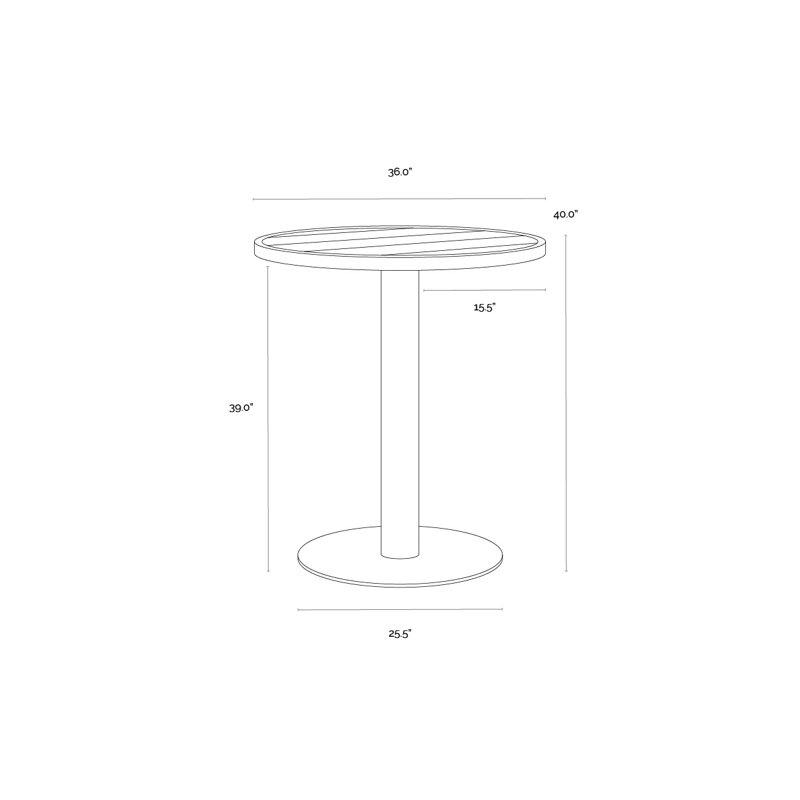 MERANO Outdoor Round Bar Table