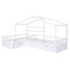 House Platform Bed With Three Storage Drawers-707042915