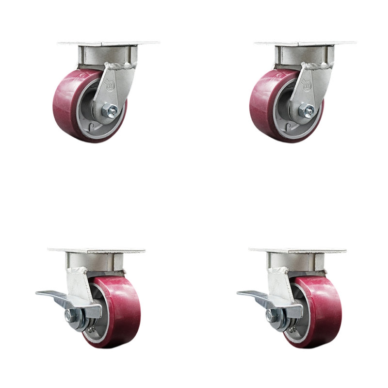 Roulettes pivotantes Kingpinless