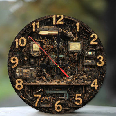 Clock Numbers Steampunk Machine