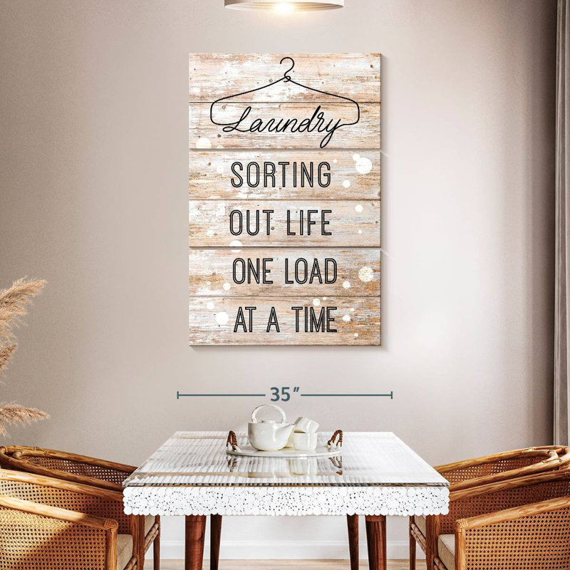 Kema Laundry Quote, 50" H x 32" W