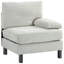 Modular Sectional Sofa With Cream Fabric