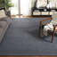Tapis gris foncé en laine touffeté à la main Almus-341968745