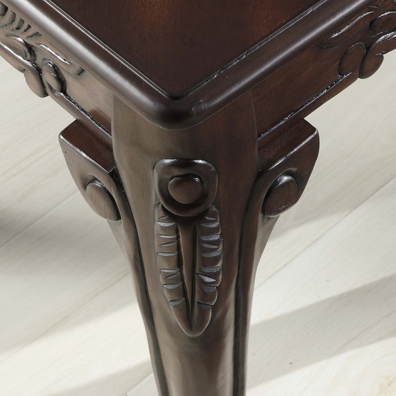 Ensemble de 3 tables basses et tables de bout cerisier foncé