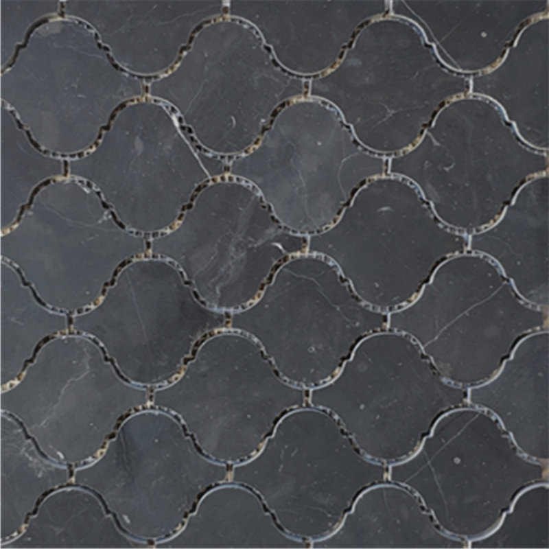 Carreau de mosaïque en marbre 2 po x 3 po