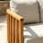 Helga Acacia Wood Patio Outdoor Three-seat Sofa With Cushions