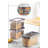 Durable Storage Box Set (3 Pieces), Anthracite Color, 6.0 x 11.6 x 6.0 inches | 100% Plastic, 4.2 Quart Capacity | Dishwasher Safe, Ideal for Organizing Home, Office & Kitchen Spaces, Stackable Design
