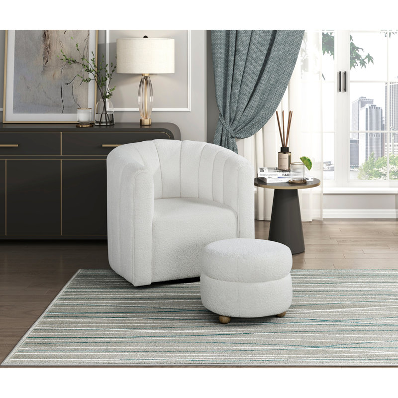 Chaise pivotante moderne et contemporaine, Blanc