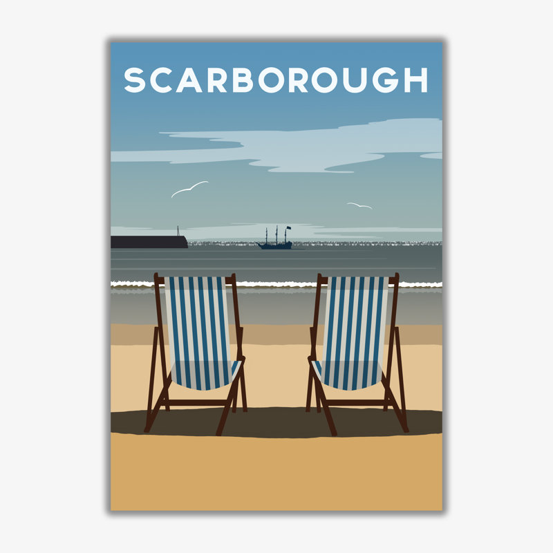 Scarborough 2 - Print, No Framed, 50cm H x 40cm W x 3cm D